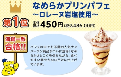 なめらかプリンパフェ商品紹介(画像はイメージです。)