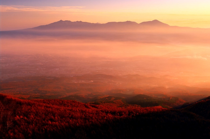 高峰高原 夕景