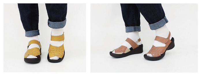 これからのシーズンでも靴下と合わせて履ける!