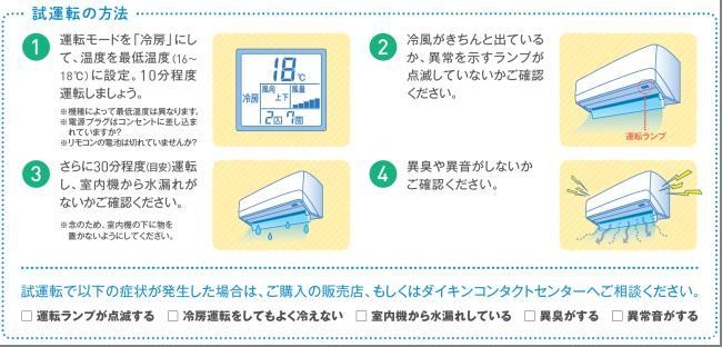 試運転の方法