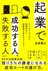 驚異の起業2年後生存率80％！起業コンサルタントが教える 『起業で成功する人、失敗する人』3/19発売