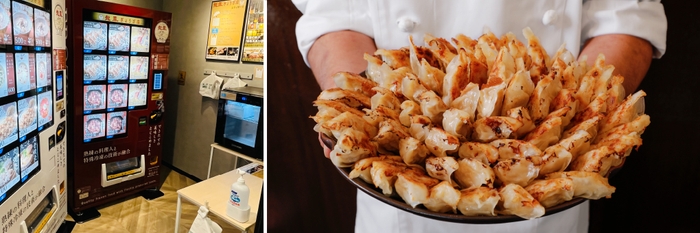 保冷剤、持ち帰り袋が無料でご利用できます/昭和38年から販売する餃子