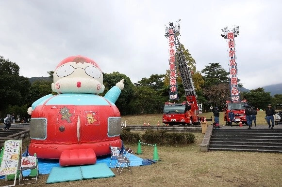 平和マネキン、 「2024別府市福祉まつり・市民と消防のつどい」に出展