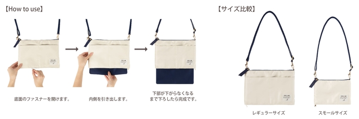 DELDE ショルダーバッグ 使い方