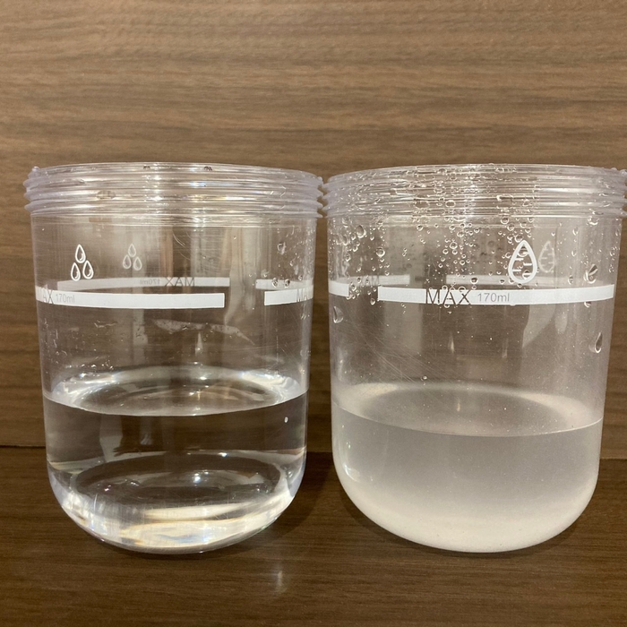 ハイドロスプラッシュ施術後の水比較