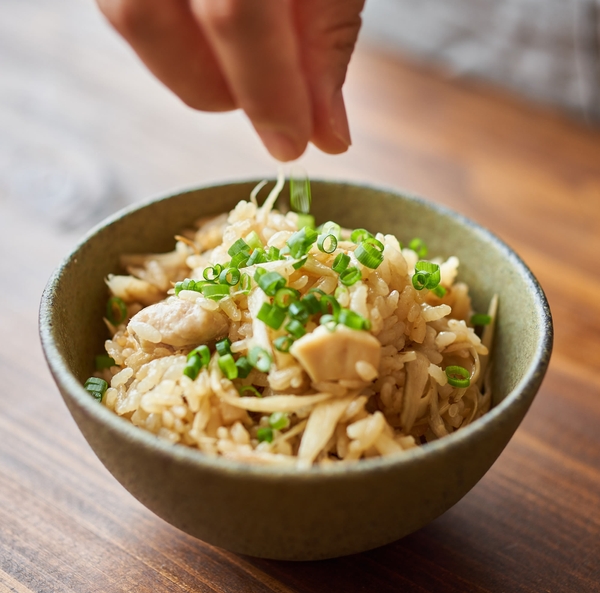 鶏ごぼうのみそ炊き込みご飯