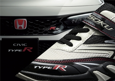 瞬足×Honda 「CIVIC TYPE R」コラボレーションシューズ_ディテール(1)