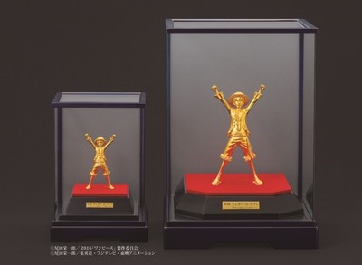 純金製 モンキー・D・ルフィ(大)・(小) ※ケース有り