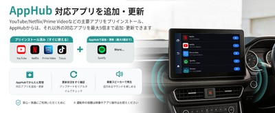 お気に入りのアプリを追加して、車内エンタメをもっと自分らしく
