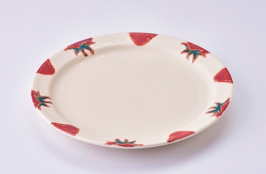 【食器】波佐見焼fruitsいちご プレートM