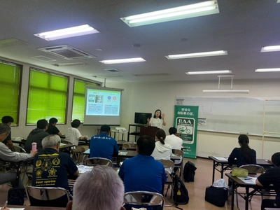 ＜自転車の安全利用促進委員会レポート＞ 鹿児島県教育委員会主催「自転車通学許可校等担当者研修会」にて 「自転車通学指導セミナー」を7月26日(金)に開催　 鹿児島県の教職員約30名が参加