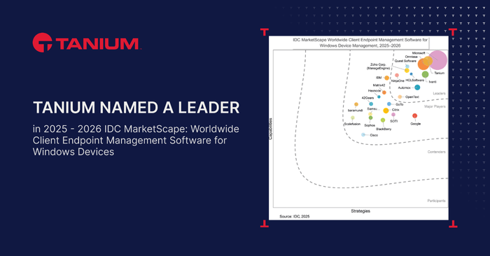 TANIUM NAMED A LEADER