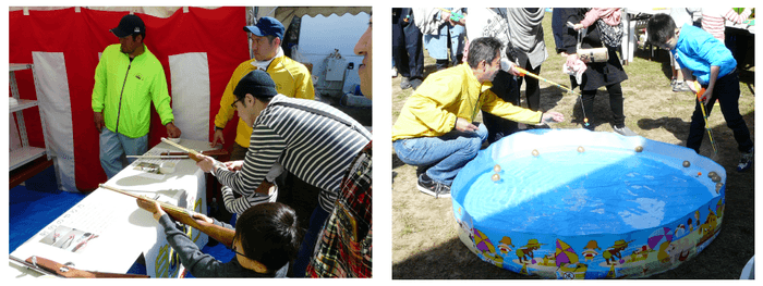 こども縁日(射的と宝釣り)