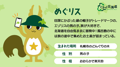 エゾリスくんの正式名称:めぐリス