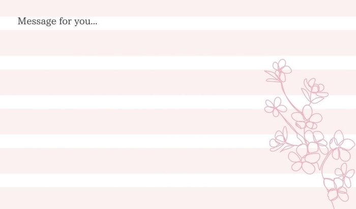 メッセージカード裏面