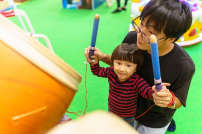 親子で一緒に協力プレイ!
