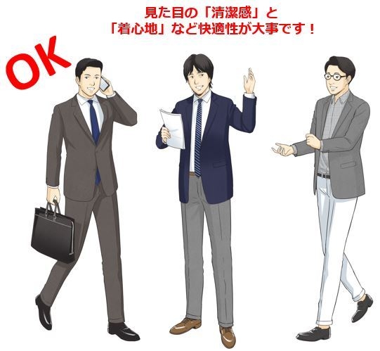 OKな「働着方」イラスト(文字アリ))