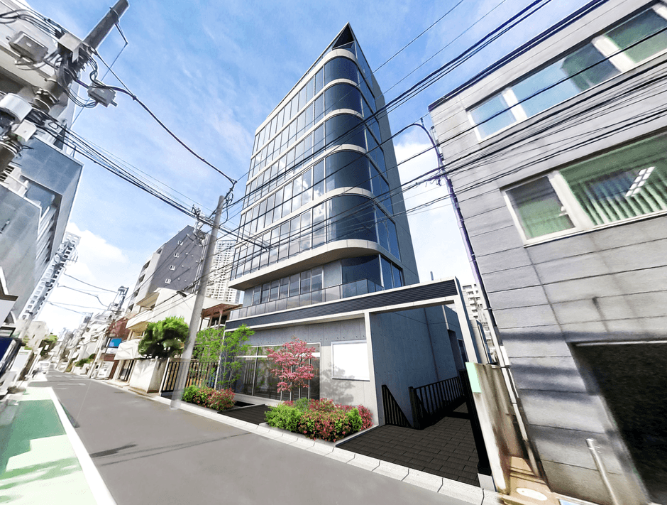 「(仮称)JECTONE赤坂ビル」外観パース