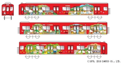 養老鉄道×サンリオ×日本旅行 「養老鉄道×HELLO KITTY」キャンペーンを実施！ 「ハローキティ ラッピング電車」を運行し沿線の魅力を発信します！