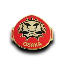 日本の凧の会 大阪支部 様「泉州ダルマ凧バッジ」