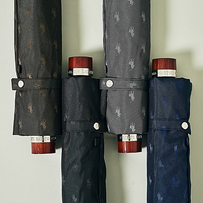 【雨傘】 ポロ ラルフ ローレン (POLO RALPH LAUREN) ロゴジャガード 折りたたみ傘