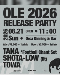 音楽メディア「SYNQON JAPAN」が福岡・天神大名にて 「OLE 2026 RELEASE PARTY ANTHEM」を6月21日(日)に開催