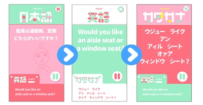 「女子旅」学習画面フロー
