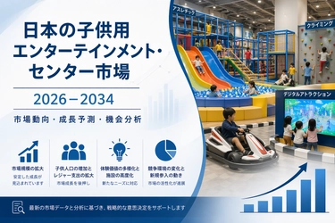 日本の子ども向けエンターテインメントセンター市場規模は2034年までにUSD 1.41124十億に達する見込み｜CAGR 6.37％