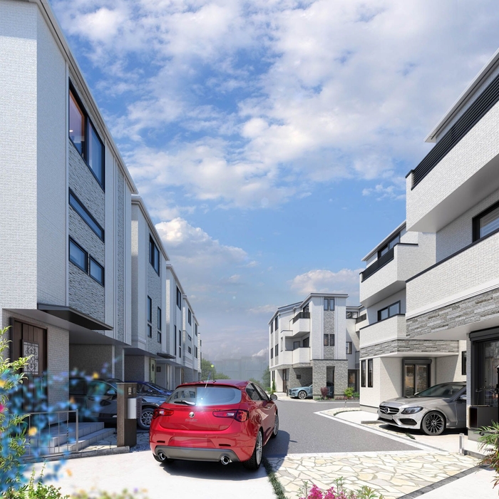 「コンフィーネ二子多摩川」街並み完成予想図(1)