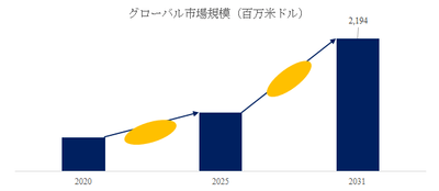 図. バイオナイロン繊維世界総市場規模