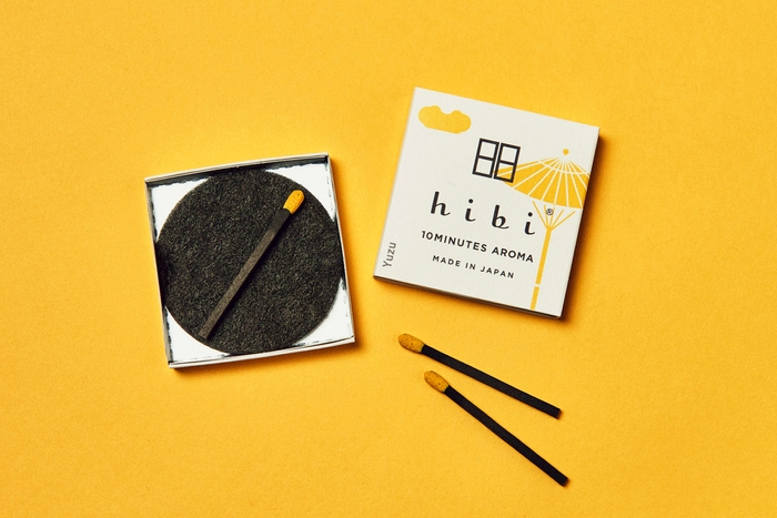 神戸マッチ hibiお香スティック 和の香り 柚子 yuzu