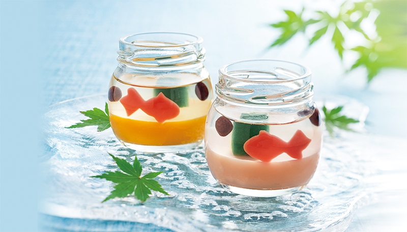 〈養老軒〉ゆらり金魚の涼風ゼリー