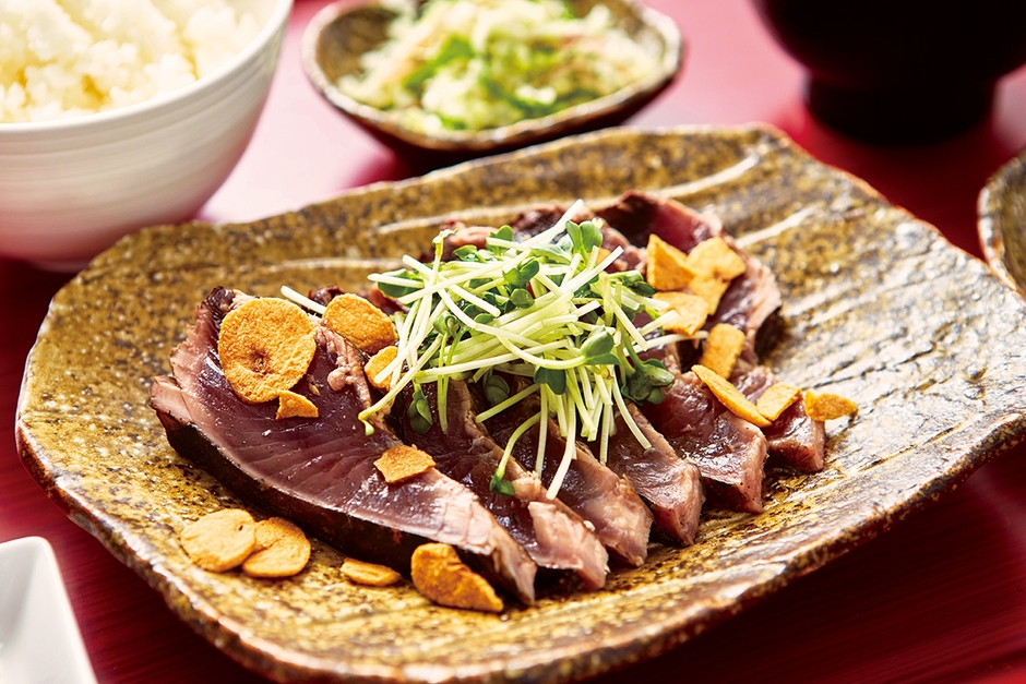 かつおの藁焼き定食