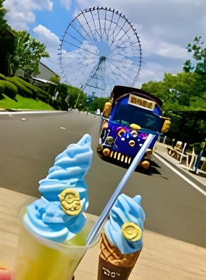 ひまわりかき氷ソフト（左） ひまわりソフト（右） （イメージ）