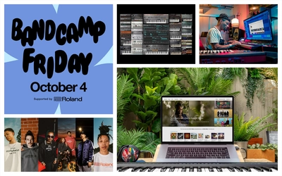 アーティストやレーベルを支援するイベント　 「Bandcamp Friday」をローランドがサポート