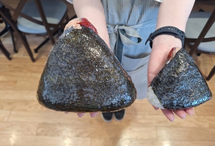 555g!特大鮭おにぎり