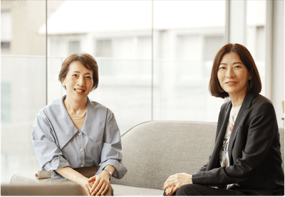 右:アンチエイジング株式会社代表取締役・牛島美樹