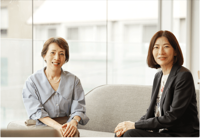 右：アンチエイジング株式会社代表取締役・牛島美樹