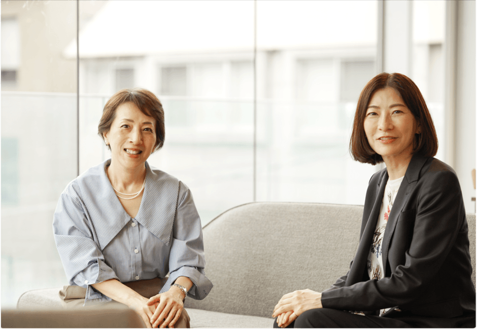 右:アンチエイジング株式会社代表取締役・牛島美樹