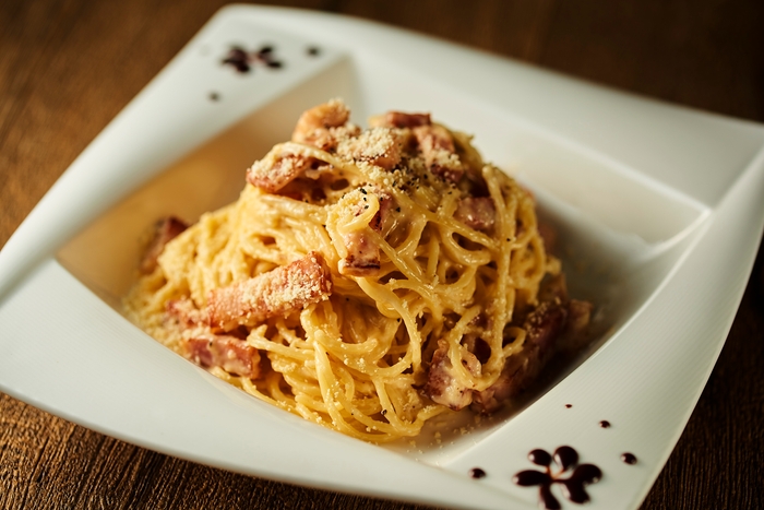 もっちりな生パスタ使用