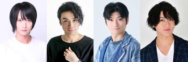 (左より)秋葉友佑、鵜飼主水、門野 翔、服部武雄