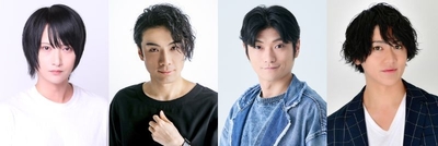 (左より)秋葉友佑、鵜飼主水、門野 翔、服部武雄