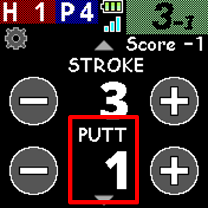 パットまでスコアを自動でカントアップできるようになります
