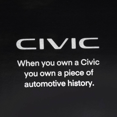 2401HD41-07 シビック Honda CIVIC HISTORY Tシャツ