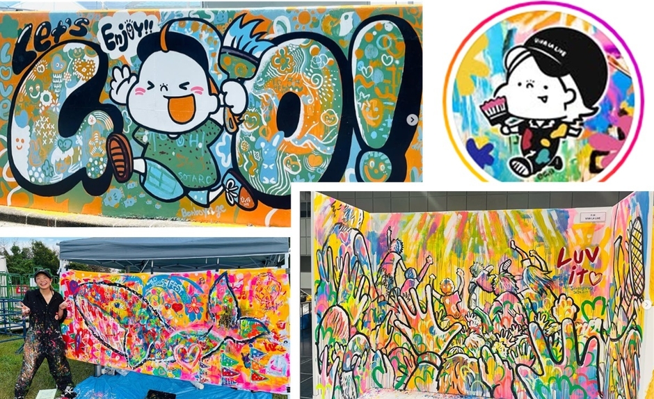 来場者参加型ライブペイント