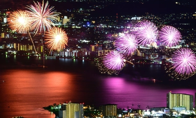 ～比叡山からびわ湖の花火大会と夜景を満喫～ 「夏の坂本ケーブル 山の上から花火大会と夜景鑑賞！」