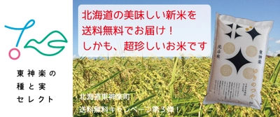 北海道から超珍しい、新米を送料無料でお届け！