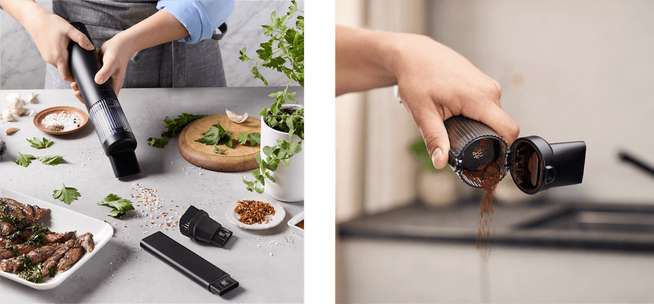 ハンドクリーナーはワンクリックで簡単ポイ捨て