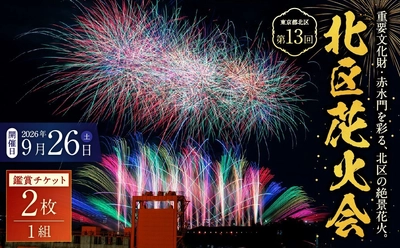 【東京都北区ふるさと納税】第13回北区花火会の鑑賞チケットを掲載中です！
