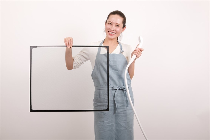 網だけ外して洗える!